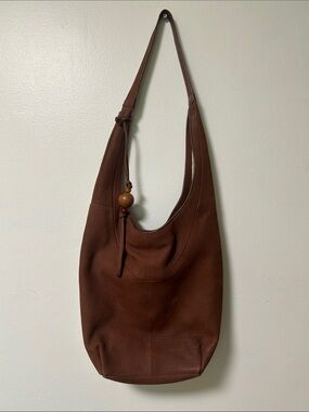 Lucky Brand Nubuck Suede Hobo Bag